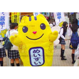 Costume de mascotte BIGGYMONKEY™ de bonhomme jaune de Pikachu -