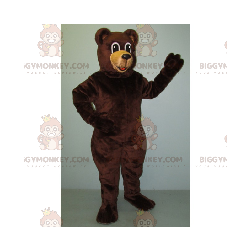 Costume de mascotte BIGGYMONKEY™ de grand ours brun -