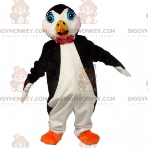BIGGYMONKEY™ stort pingvinmaskotkostume med sløjfe -