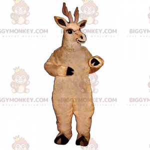 Groot bruin rendier BIGGYMONKEY™ mascottekostuum -