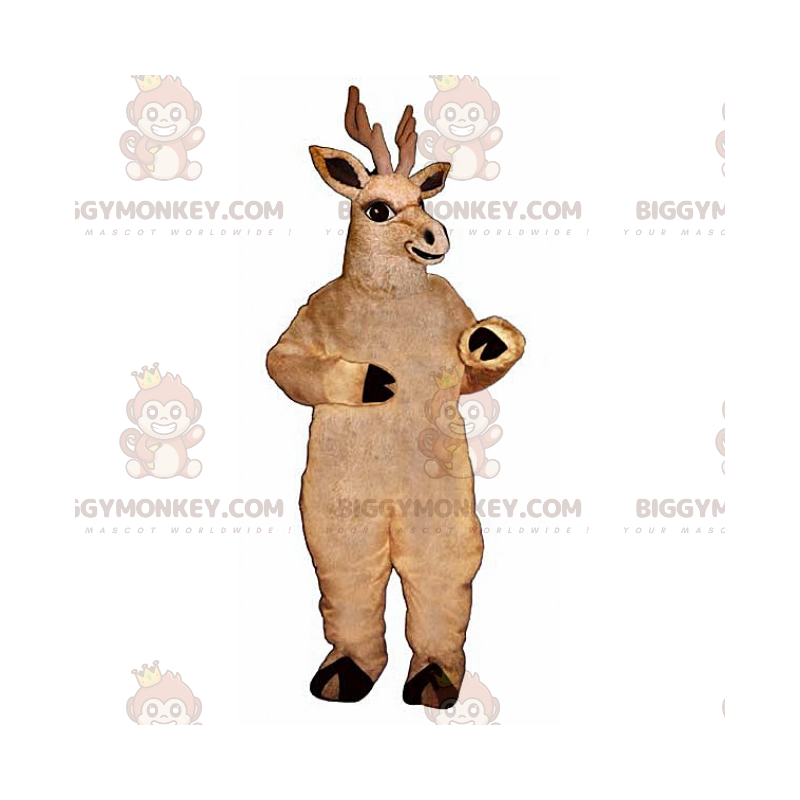 Big Brown Reindeer BIGGYMONKEY™ Mascot Costume - Biggymonkey.com