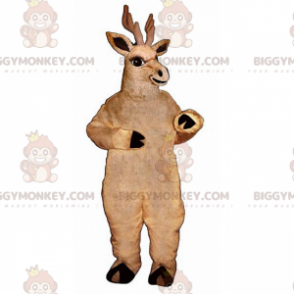 Costume da mascotte grande renna marrone BIGGYMONKEY™ -