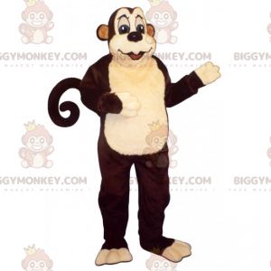 BIGGYMONKEY™ maskotkostume Stor abe med rund hale -