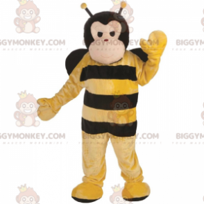 BIGGYMONKEY™ Big Bee Mascot-dräkt med svarta vingar -