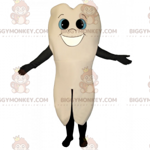 Big Tooth BIGGYMONKEY™ Maskottchen-Kostüm mit Lächeln -