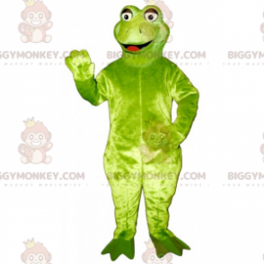Costume da mascotte grande rana sorridente BIGGYMONKEY™ -