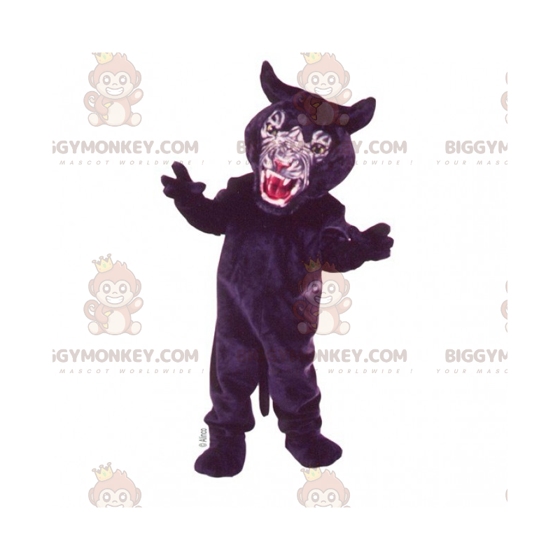 Costume de mascotte BIGGYMONKEY™ de grande panthère noire -