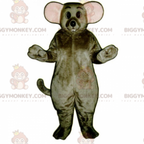 Große graue Maus BIGGYMONKEY™ Maskottchen-Kostüm -