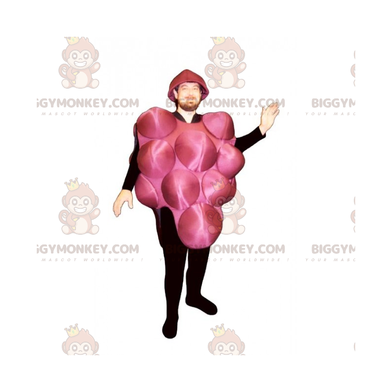 Kostium maskotka czerwone winogrona BIGGYMONKEY™ -