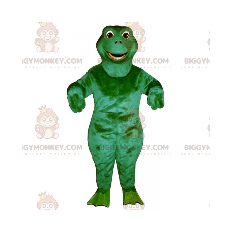 BIGGYMONKEY™ Rundkopf-Frosch-Maskottchen-Kostüm -