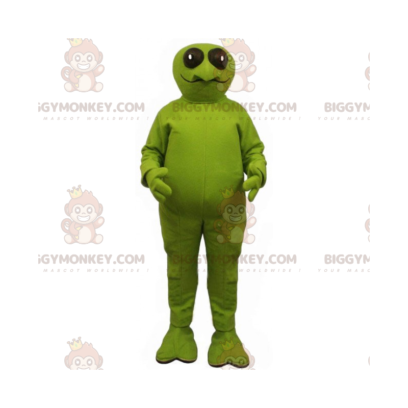 Kostým maskota žáby BIGGYMONKEY™ s velkýma kulatýma očima –