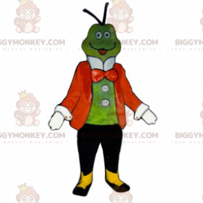 Costume da mascotte rana BIGGYMONKEY™ con giacca e papillon -