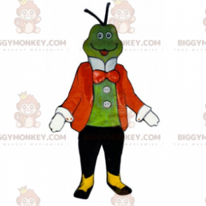 Disfraz de mascota de rana BIGGYMONKEY™ con chaqueta y pajarita