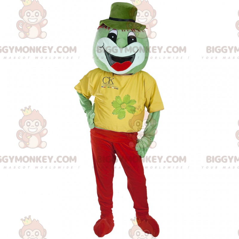 Traje de mascote de sapo BIGGYMONKEY™ para o dia de São