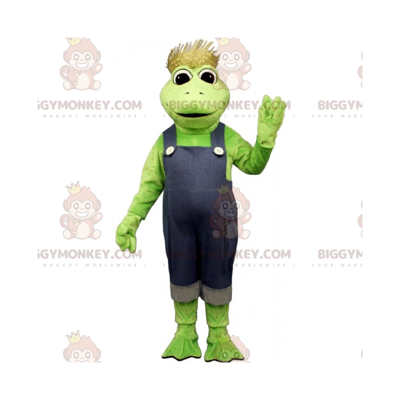 Disfraz de mascota de rana BIGGYMONKEY™ con traje de