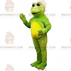 Costume de mascotte BIGGYMONKEY™ de grenouille souriante -