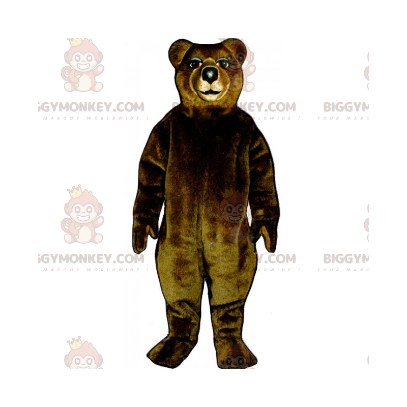 Traje de mascote clássico do urso pardo BIGGYMONKEY™ –