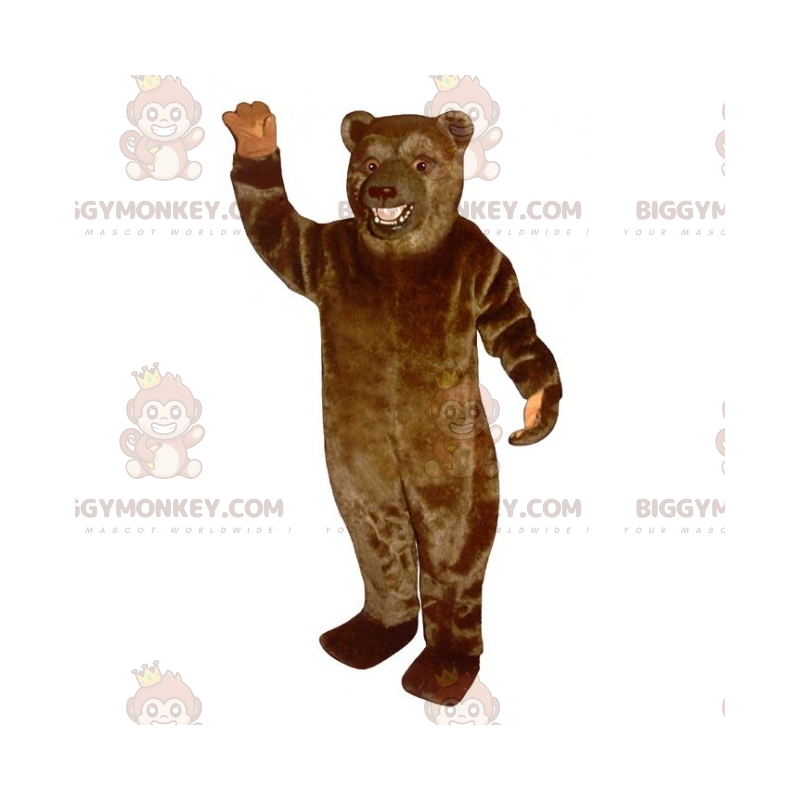 Costume de mascotte BIGGYMONKEY™ de grizzly marron -