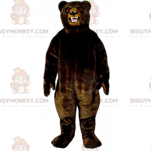 Black Angry Grizzly Bear BIGGYMONKEY™ Maskotdräkt - BiggyMonkey