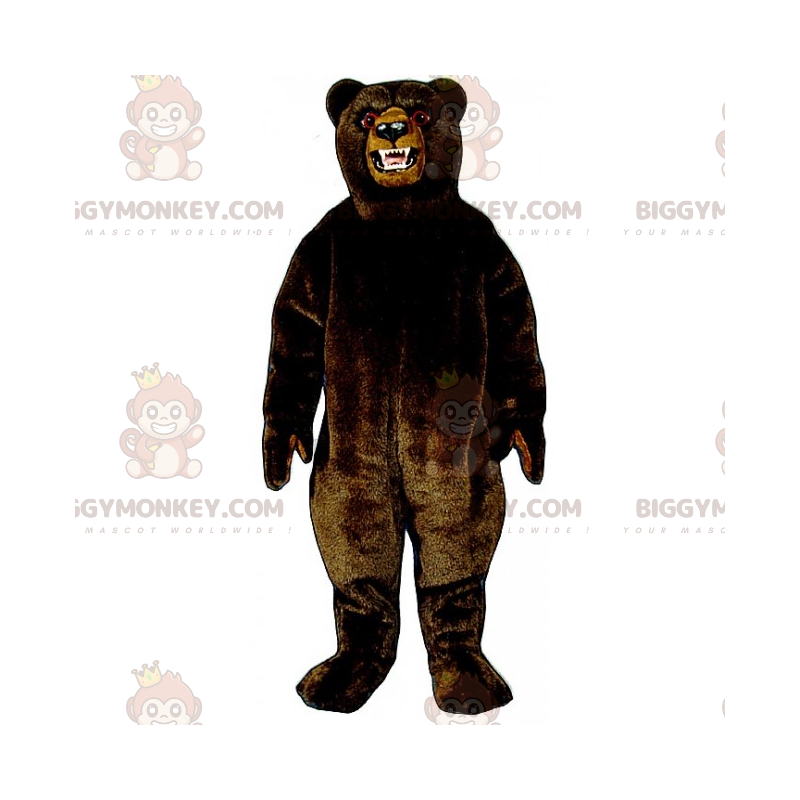 Black Angry Grizzly Bear BIGGYMONKEY™ Maskotdräkt - BiggyMonkey