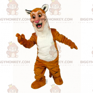 Zweifarbiger Gepard BIGGYMONKEY™ Maskottchen-Kostüm -