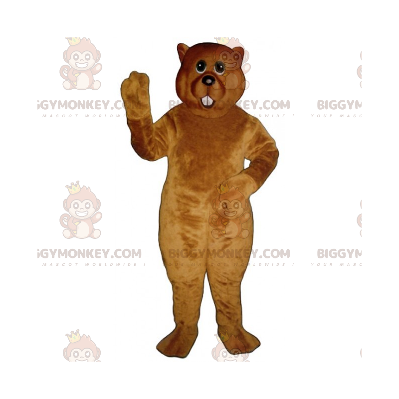 Big Toothed Hamster BIGGYMONKEY™ Maskottchen-Kostüm -