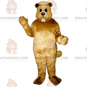 Costume de mascotte BIGGYMONKEY™ de hamster aux longues dents -