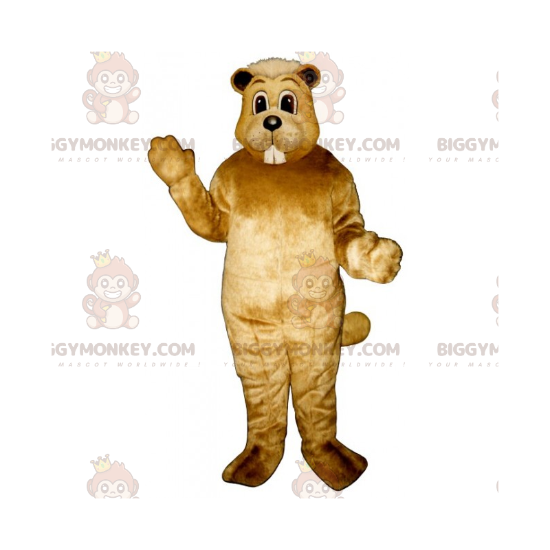 Costume de mascotte BIGGYMONKEY™ de hamster aux longues dents -