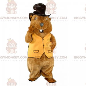 Στολή μασκότ Hamster BIGGYMONKEY™ με καπέλο - Biggymonkey.com