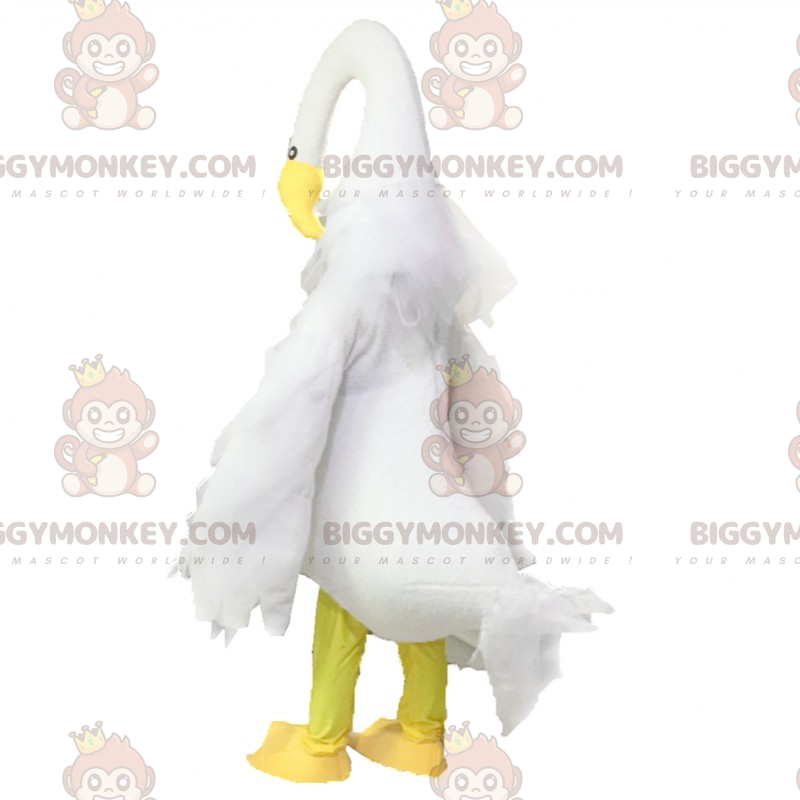 Disfraz de mascota Garza Blanca BIGGYMONKEY™ - Biggymonkey.com