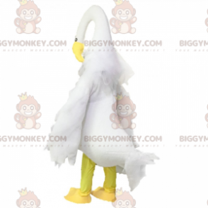 Costume de mascotte BIGGYMONKEY™ de héron blanc -