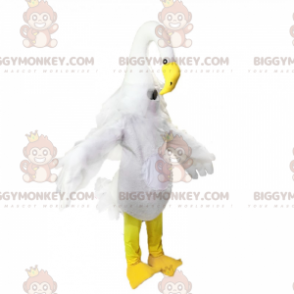 Costume da mascotte Airone bianco BIGGYMONKEY™ - Biggymonkey.com