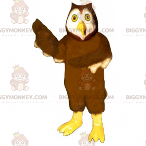 Disfraz de mascota BIGGYMONKEY™ de búhos de patas amarillas -
