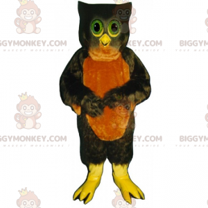 Costume da mascotte da gufi dagli occhi verdi BIGGYMONKEY™ -