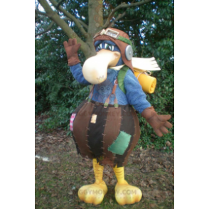 Costume da mascotte Big Blue Bird BIGGYMONKEY™ vestito da