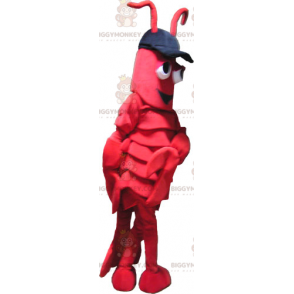 Traje de mascote de lagosta BIGGYMONKEY™ com boné –