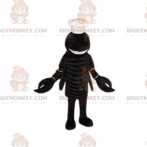 Kostium maskotki czarnego homara BIGGYMONKEY™ z czapką szefa
