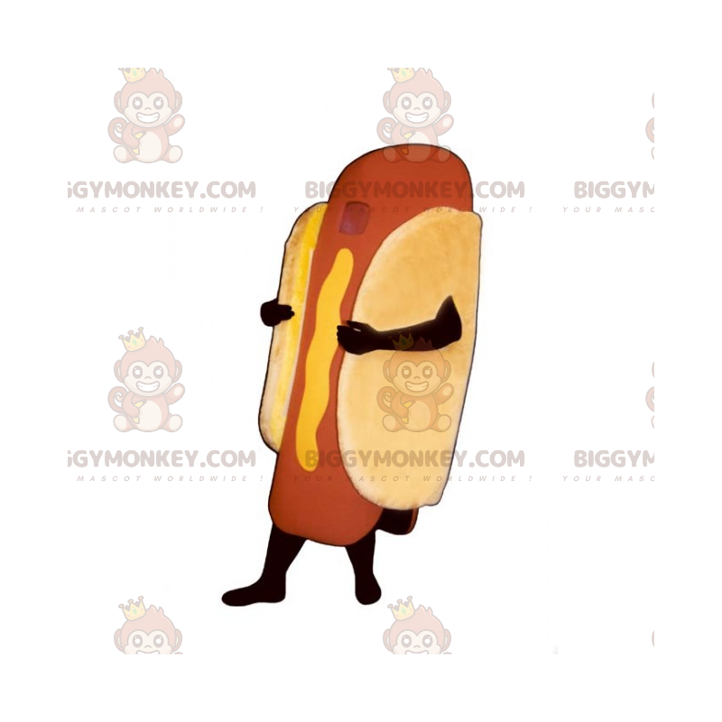 Disfraz de mascota Hot Dog mostaza BIGGYMONKEY™ -