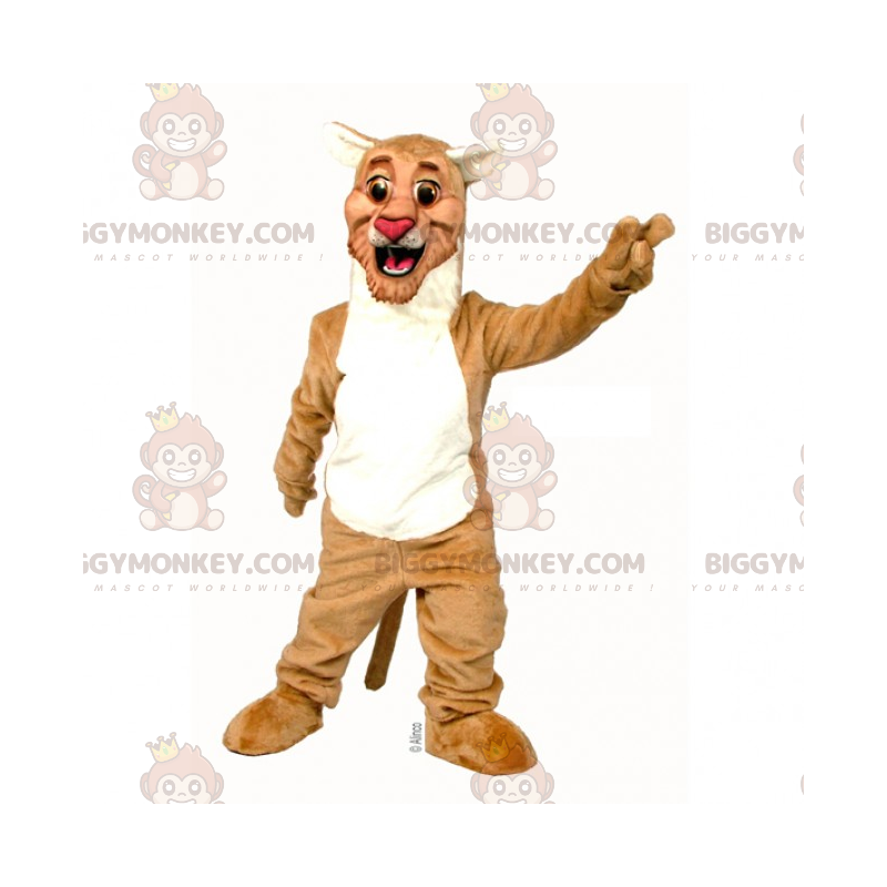 Costume de mascotte BIGGYMONKEY™ de jaguar marron -