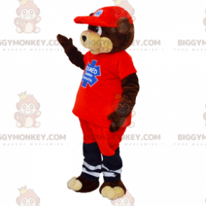 Costume de mascotte BIGGYMONKEY™ de joueur de soccer -