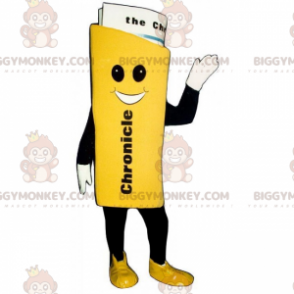 Costume da mascotte del giornale sorridente BIGGYMONKEY™ -