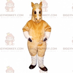 Jasnobrązowy kostium maskotka klacz BIGGYMONKEY™ -