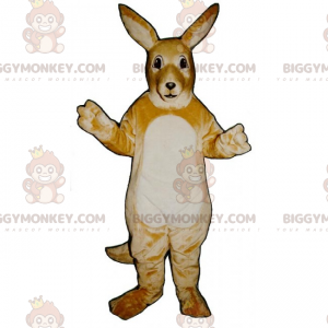 Fantasia de mascote de canguru de barriga branca BIGGYMONKEY™ –