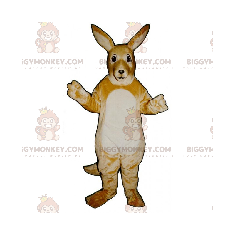 Fantasia de mascote de canguru de barriga branca BIGGYMONKEY™ –