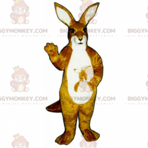 Costume de mascotte BIGGYMONKEY™ de kangourou avec son bébé -