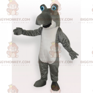 BIGGYMONKEY™ Divertente costume da mascotte squalo grigio e