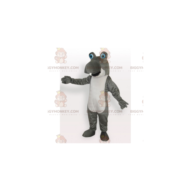 BIGGYMONKEY™ Funny Gray and White Shark Mascot Costume -