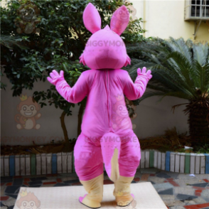 Costume da mascotte canguro rosa BIGGYMONKEY™ - Biggymonkey.com