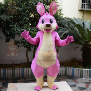 Costume da mascotte canguro rosa BIGGYMONKEY™ - Biggymonkey.com