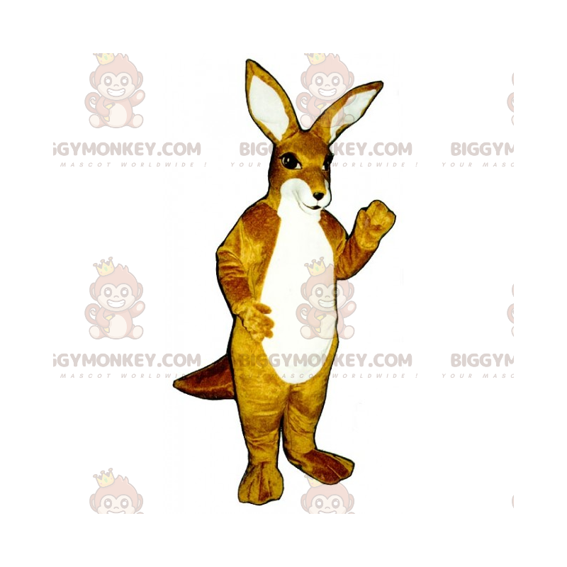 Costume de mascotte BIGGYMONKEY™ de kangourou souriant -